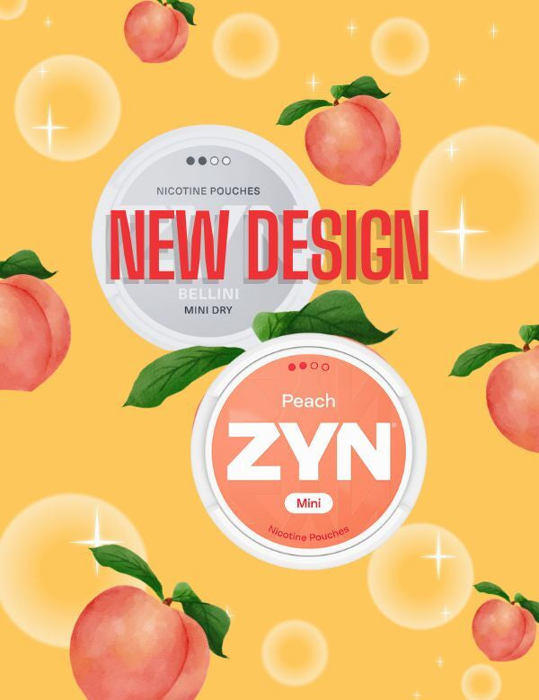 New Zyn cans with peaches in the background