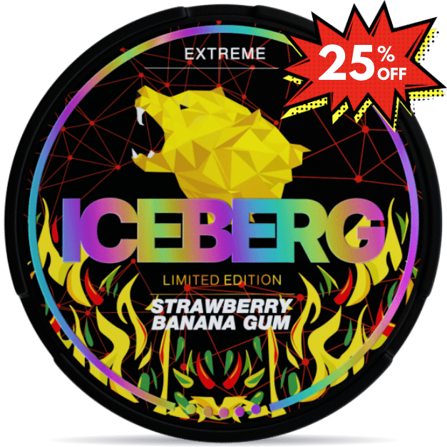 ICEBERG Strawberry Banana Gum Extreme
