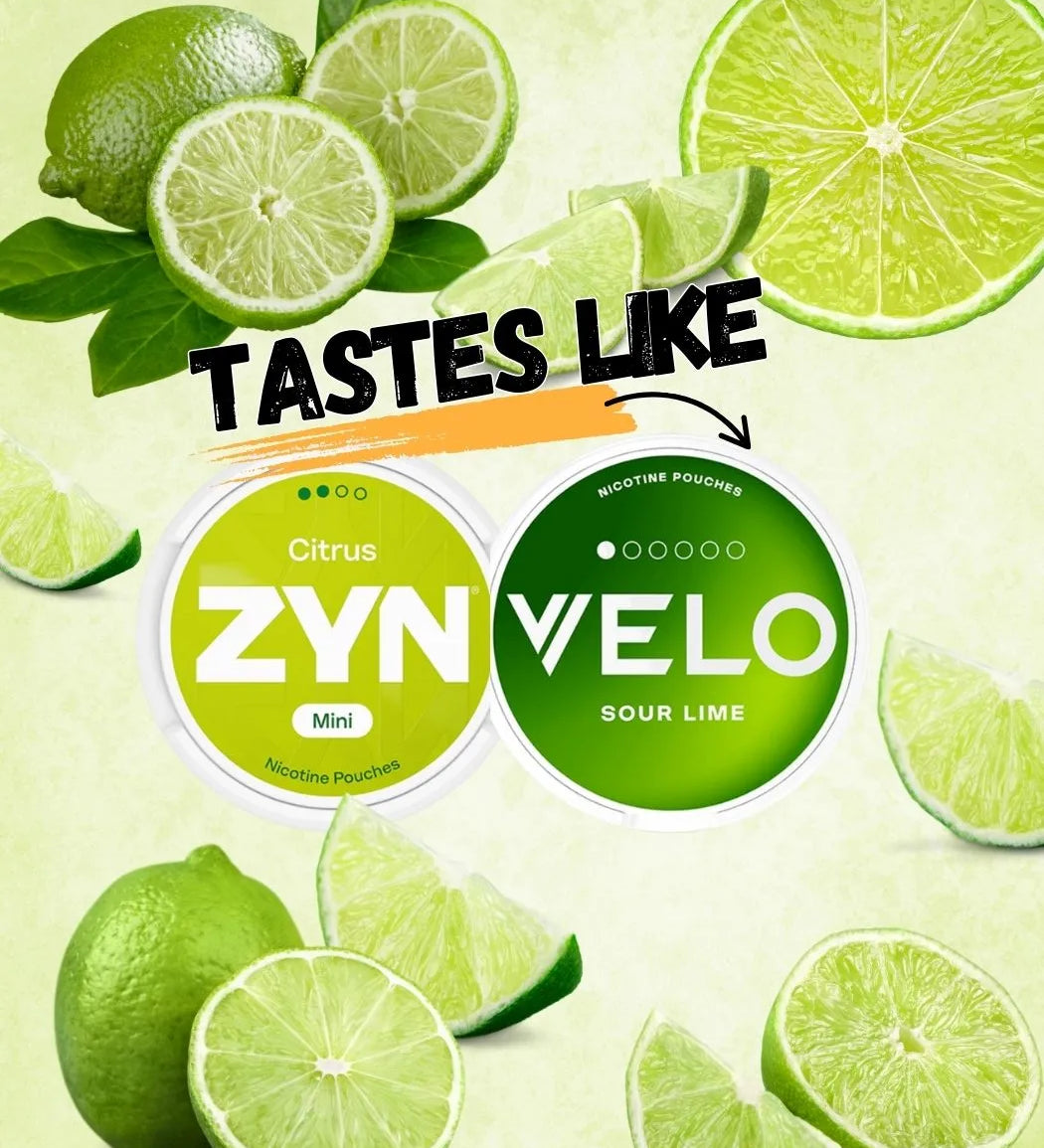 Lime sliced floating around with nicotine poches