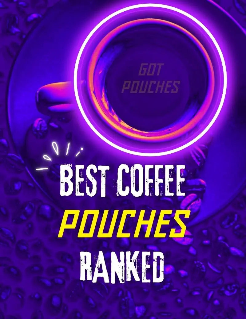 coffee cup with nicotine pouches