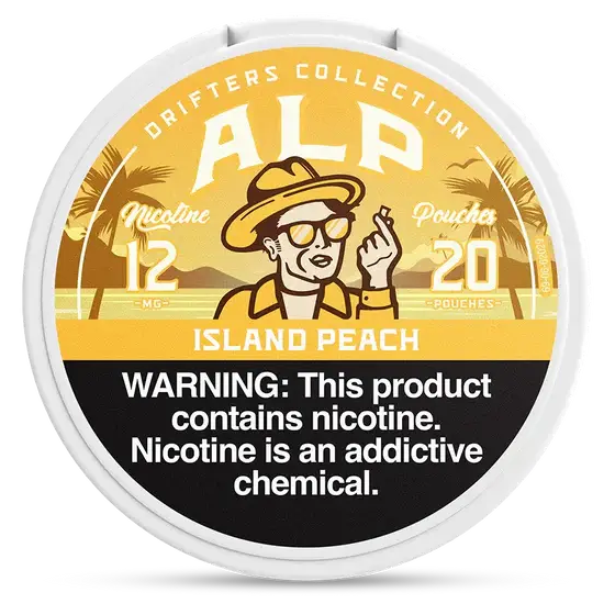 ALP Drifters Island Peach 12 mg Strong Nicotine Pouches