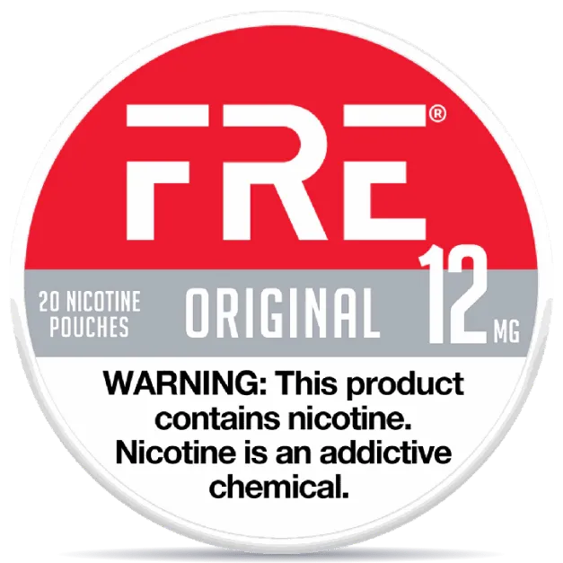 FRE Original nicotine pouches 12mg – extra strong tobacco-free nicotine pouches 20 pouches