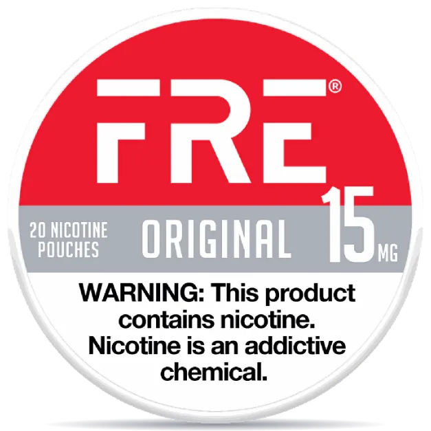 FRE Original nicotine pouches 15mg – ultra strong tobacco-free nicotine pouches 20 pouches