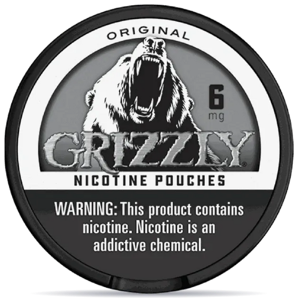 grizzly tobacco 6 in 1 can Collectible Grizzly Wintergreen 6-Cans-In-1 Big Can Buy Grizzly Nicotine Pouch Wintergreen