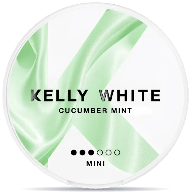 Kelly White Cucumber Mint Mini S3 nicotine pouches can