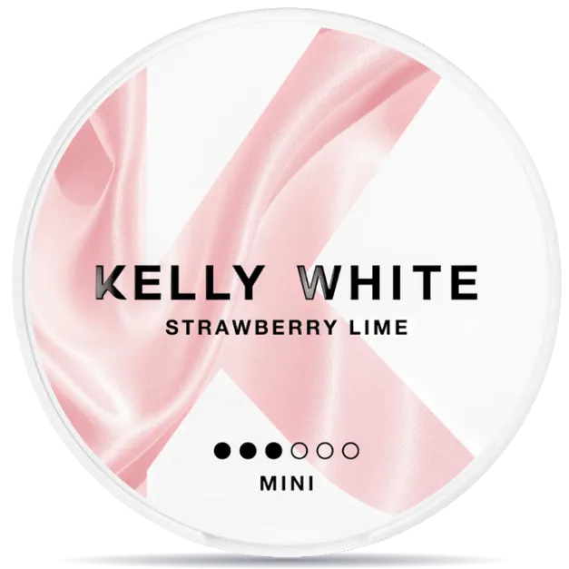 Kelly White Strawberry Lime Mini S3 nicotine pouches can
