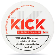Kick Strawberry Watermelon nicotine pouches 6mg – slim white nicotine pouch with fruity strawberry and watermelon flavor