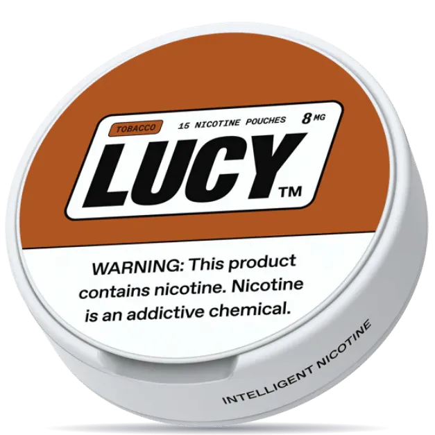 LUCY Tobacco 8 mg nicotine pouches can – tobacco-free nicotine pouches | GotPouches same-day shipping from Nashville