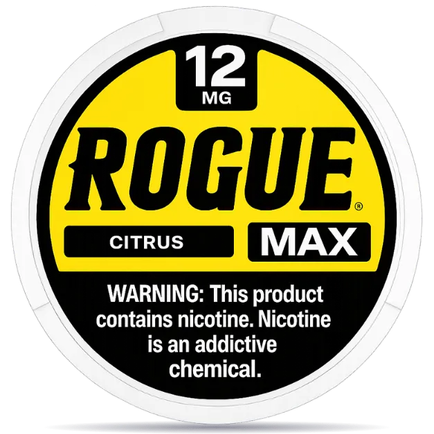 Rogue Max Citrus 12mg nicotine pouches – citrus flavor nicotine pouch can