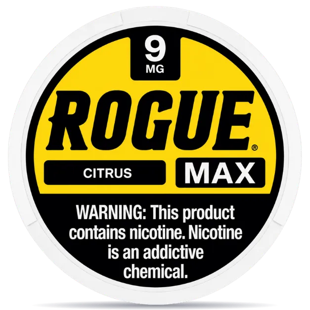 Rogue Max Citrus 9mg – Strong citrus flavored nicotine pouches