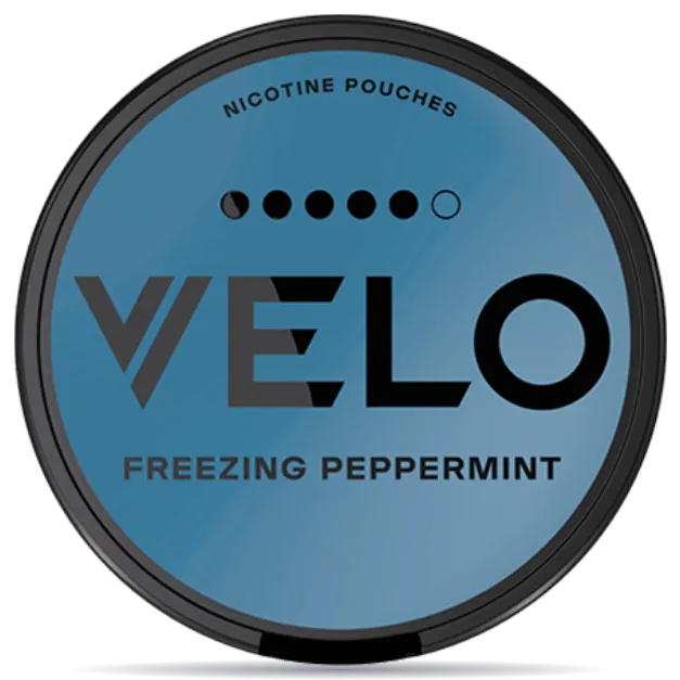 VELO Freezing Peppermint 14mg nicotine pouch can