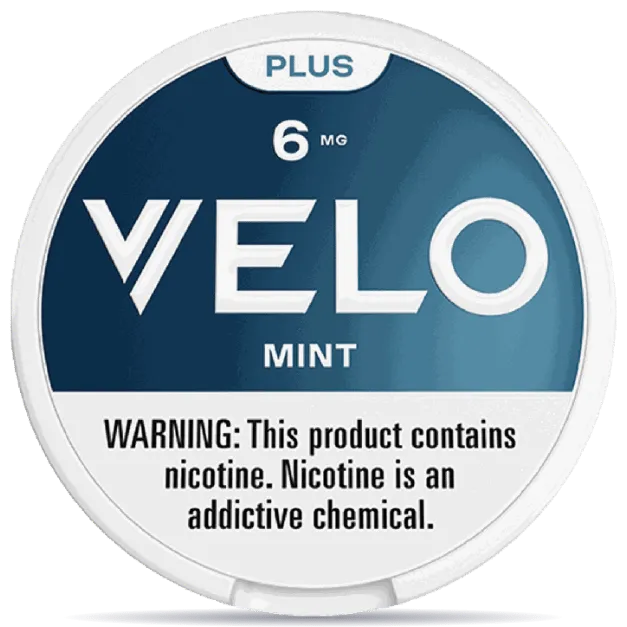 VELO Plus Mint 6mg nicotine pouches can classic mint flavor tobacco-free VELO