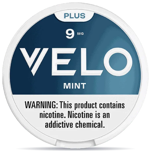 VELO Plus Mint 9mg nicotine pouches can strong mint nicotine pouches VELO slim
