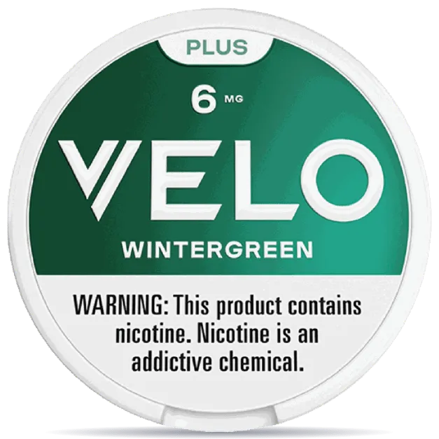 VELO Plus Wintergreen 6mg nicotine pouches can balanced wintergreen flavor VELO pouches