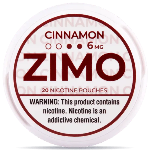 ZIMO Cinnamon 6mg nicotine pouches – spicy cinnamon slim white nicotine pouch
