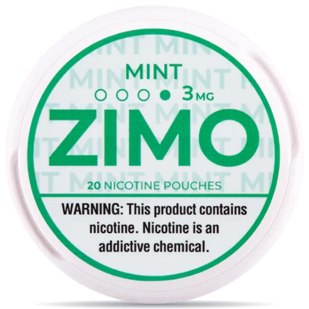 ZIMO Mint 3mg nicotine pouches – fresh mint slim white nicotine pouch