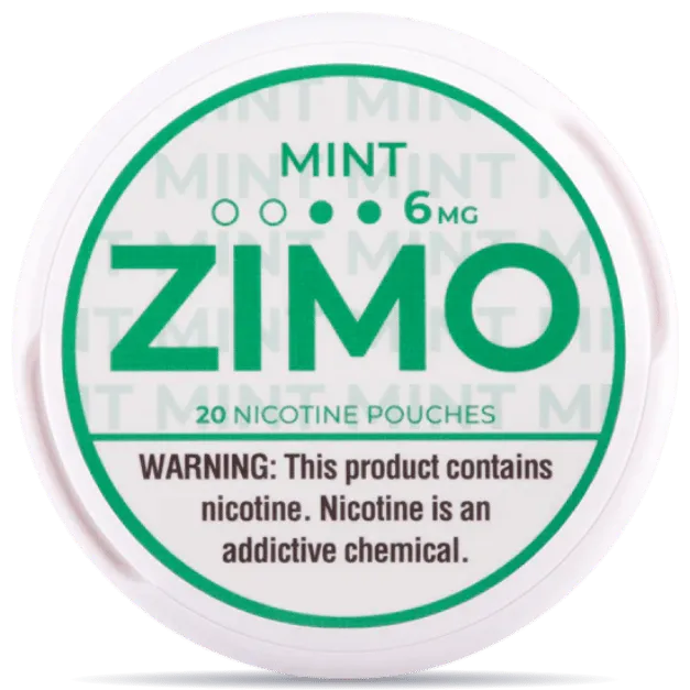 ZIMO Mint 6mg nicotine pouches – fresh mint slim white nicotine pouch