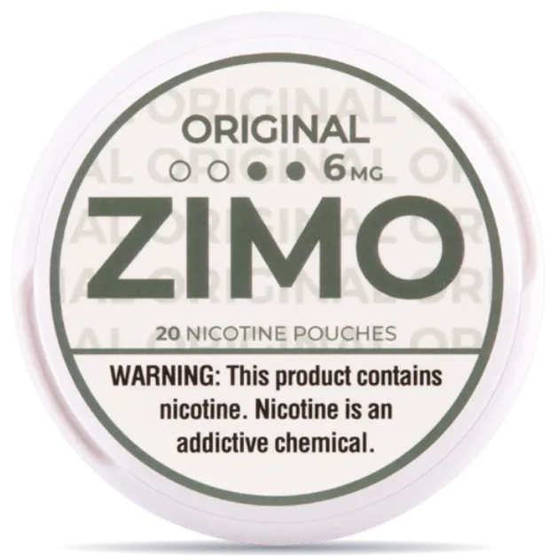 ZIMO Original 6mg nicotine pouches – strong classic flavor slim white nicotine pouch