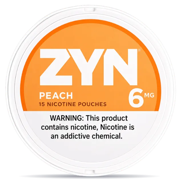 ZYN Peach 6 mg nicotine pouches