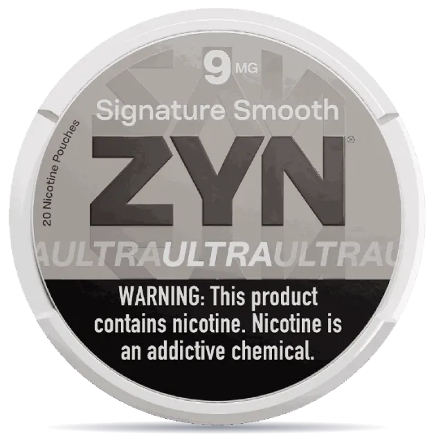 ZYN Ultra Signature Smooth 9mg Nicotine Pouches Can – Smooth Tobacco-Free Nicotine Pouches